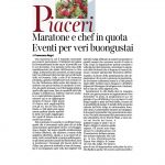 07-01-2017 Corriere dell'Alto Adige Maratone e chef in quota Eventi per veri buongustai