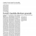 14 gennaio 2016 Corriere Del Trentino Cantine Ferrari inizia l'era Garofalo