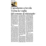 28-12-2016 Corriere del Trentino Capodanno a tavola Torna la voglia del cenone al ristorante